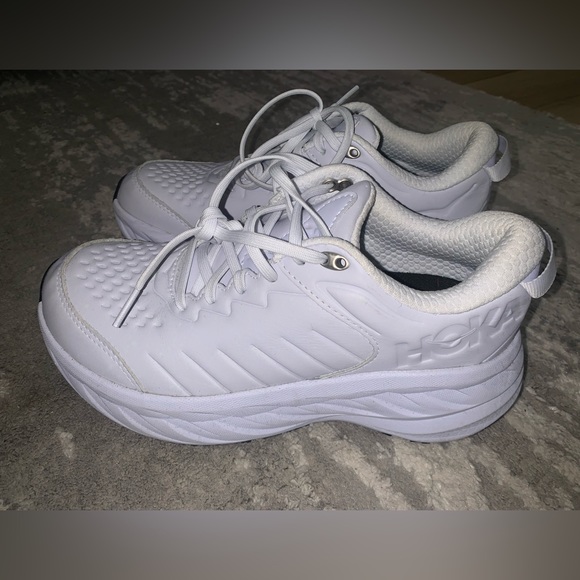 Hoka Shoes - Bondi SR Leather White SIZE: 8